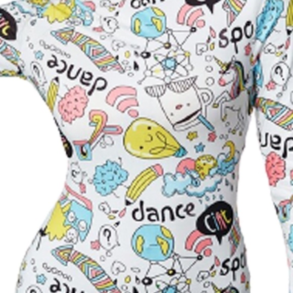 Op Pop Art Dress Scribble Graphic Cartoon Graffiti Bandaid Stretch Bodycon Tank - Picture 7 of 12